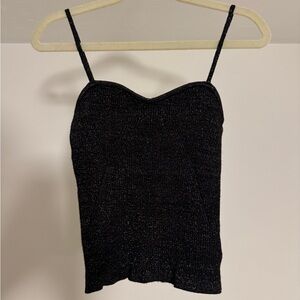Black Sparkle Tank Top